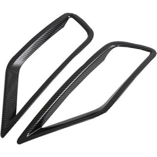 Fog Lamp Frame for Hyundai Creta Ix25 2020 Car Front Fog Lamp Light Decorative Frame Cover Trim Carbon Fiber Accessories