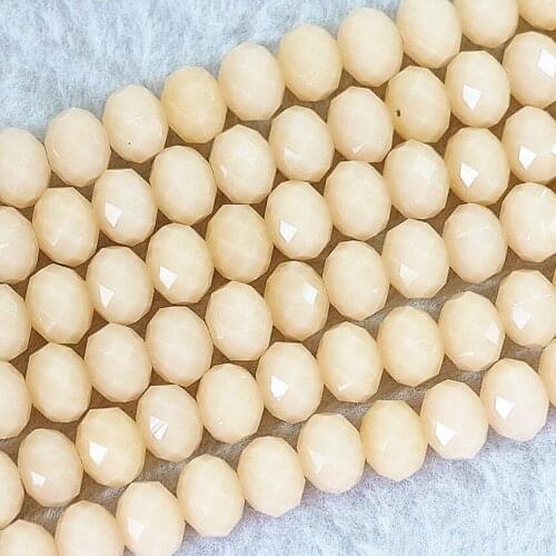 Multicolor crystal glass diy material 3*4mm abacus rondelle faceted loose beads 150pcs/strand wholesale diy jewelry B676