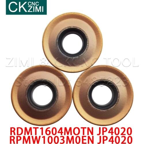 RPMW1003M0EN RDMT1604MOTN JP4020 R5 R6 Round milling tool Carbide inserts CNC tools RPMW RDMT lathe wood Turning milling inserts