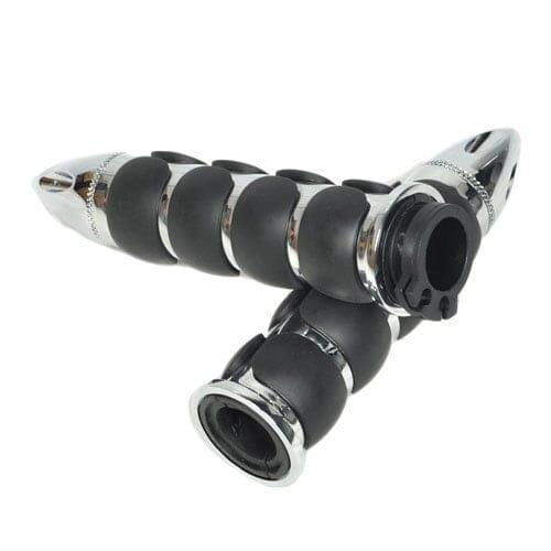 25mm Motorblke Manopole Moto Billet Hand Grips 1" Chrome High Quality Motorcycle Handlebar For Harley Davidson