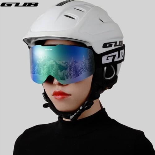 GUB Snowboard Helmet With Winter Sunglasses Skiing Helmet Integrally-Molded Cycling Skiing Safety Skateboard Cycling Helmets