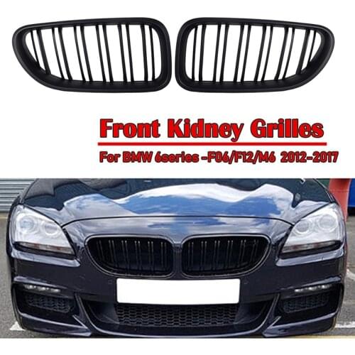 Styling Hood Car Front Bumper Kidney Grille Grill Fit For BMW 6 Series F06 F12 F13 M6 2012-2017 Modified Part Car Accessories