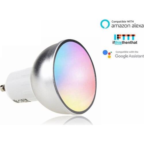 GU10 LED Lamp RGB 5W RGBW GU10 Led Spots Light 220V 110V RGB lamp Smart Bulb Support Wifi amazon alexa Google Assistant