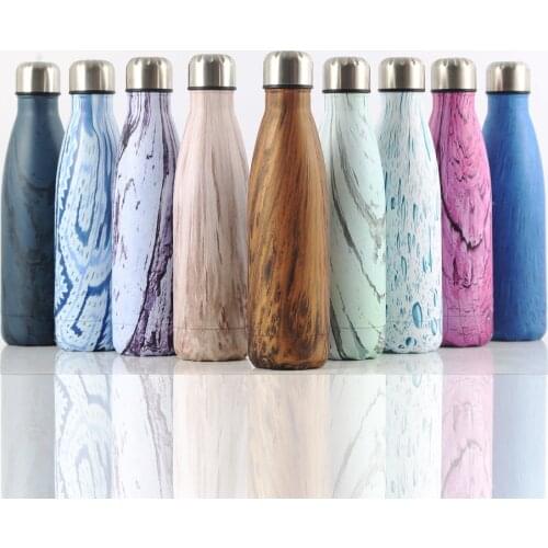 500ml Double Wall Insulated Vacuum Flask Stainless Steel Water Bottle Coke Thermos Sport Water Bottles Portable Coffee Tumbler