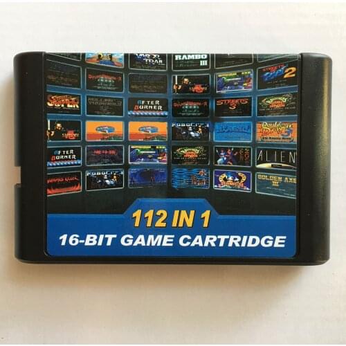 Top 112 in 1 For 16 Bit Sega Megadrive Genesis Game Cartridge with Contra Gunstar Heroes Alien Soldier Streets of Rage