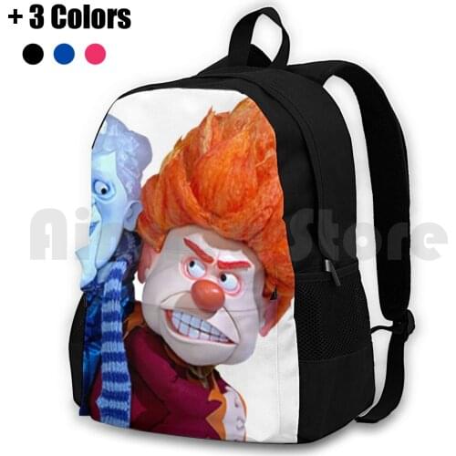Snow / Heat Miser Outdoor Hiking Backpack Riding Climbing Sports Bag Miser White Christmas Cool Icicle Snow Green Sun Heat Melt