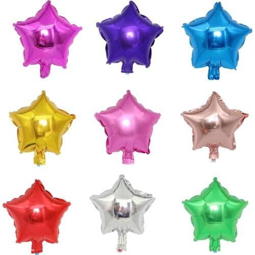 18 Inch Rose Gold Star Heart Foil Balloons Wedding Birthday Party Backdrop Decorations Inflatable Helium Globos Baby Kids Gifts