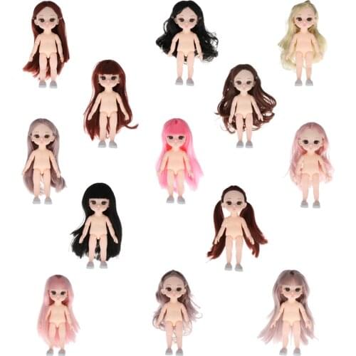 16cm 13 Moveable Jointed Dolls Mini BJD Baby Girl Body Fashion Dolls Toy with Shoes For Girls Gift