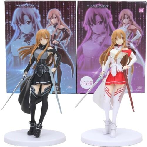 18cm SQ Sword art online Figure Asuna Figure SAO Yuuki Asuna Sword Model Toy