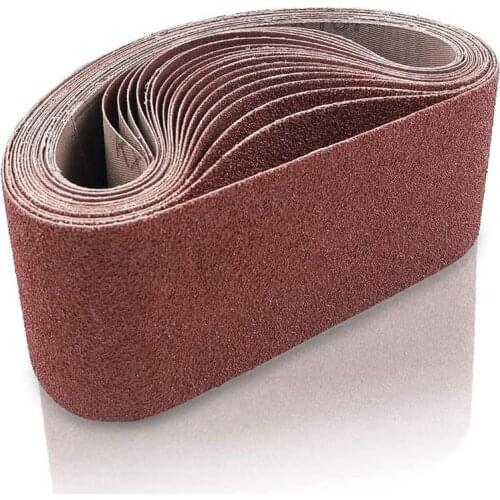 ABSF 20PCS 3X18 Sanding Belt Sanding Belts Belt Sander Paper (3 Each of 60, 80, 120,150,240,400 Grits, 2 of 40 Grits) for Belt S