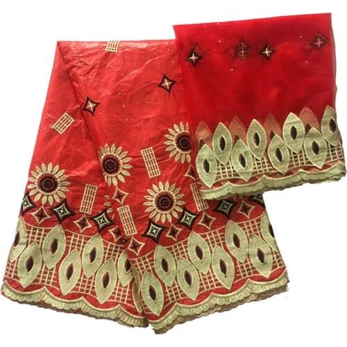 2021 African Bazin Riche Tissues Guinea Brocade Fabrics High Quality Lace Sewing Materials Nigerian Head Tie 5+2 yards/lot