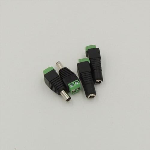 4 sets DC Power (4pcs Female +4pcs Male) 5.5mm x 2.5mm Adapter for CCTV Camera