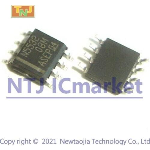 50 PCS NE5532DR SOP-8 NE5532D NE5532 N5532 DUAL LOW-NOISE OPERATIONAL AMPLIFIERS IC CHIP