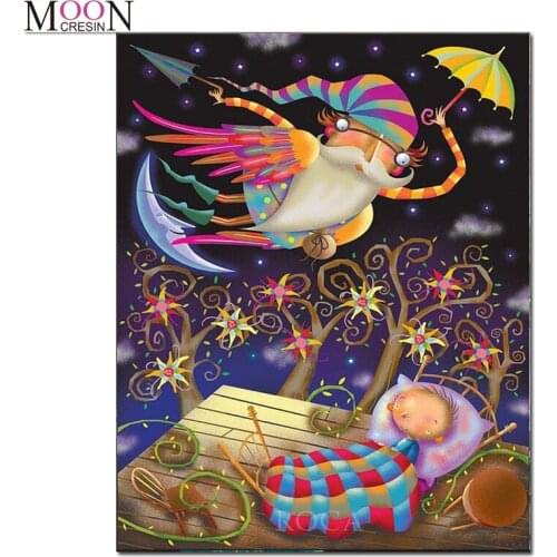 Diy Diamond Painting Santa Claus Is Flying Embroidery Cross Stitch Mosaic Full Square Round Drill Rhinestones Home Decor Needlew