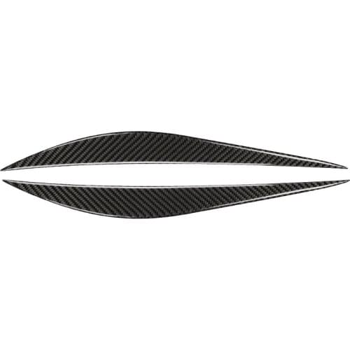 Carbon Fiber Car Front Headlight Eyebrows Sticker Trim Decoration Accessories for BMW- 3 Series F30 320I 325I 316I