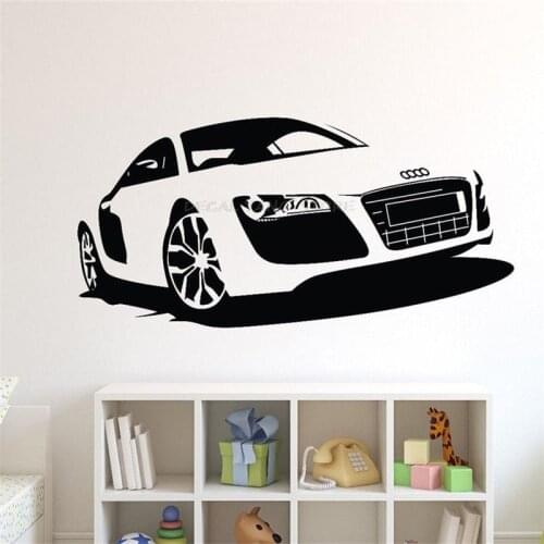 Car Shop Poster Mural Vinyl Art Design Wall Sticker Automotive Car Racing Car Home Decor Beauty Modern Decals A14-034