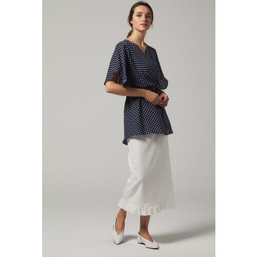 BAYAN KRUVAZE BLUZ,BLOUSE CROISEE