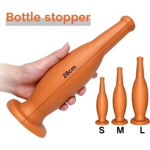 Bottle Anal Sex Toys Huge Anal Plug Soft Silicone Big Dildo Vagina Butt Plug Prostate Massager Anus Dilator Erotic Toys For Men