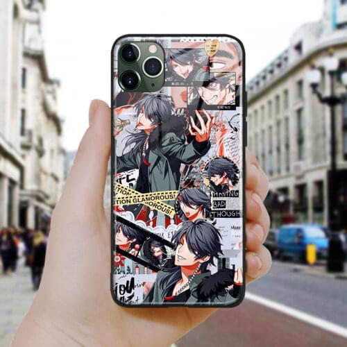 Dice Arisugawa Hypnosis Mic Soft Silicone Glass Phone Case Cover Shell For iPhone SE 6 6s 7 8 Plus X XR XS 11 12 Mini Pro Max
