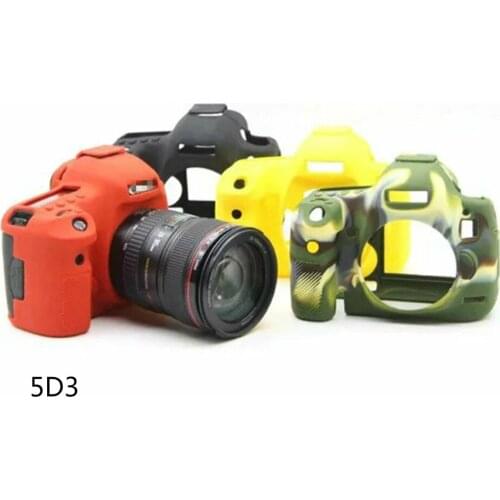 FGHGF 5D Mark III 3 Camera Bag Soft Silicone Rubber Protective Camera Body Cover Case Skin For Canon 5DSR 5D3
