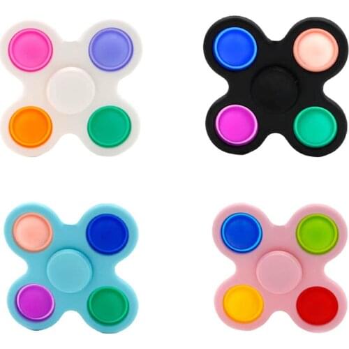 DimSimple Dimple Fidget Toys Silicone Sensory Toy Children Early Educational Handheld Mini Decompression Keychain for Kids