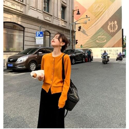 Cardigan Women Sweater Spring Solid Simple 5 Colors Elegant Slim Leisure All-match Tender Cozy Daily Trendy Popular Ulzzang New
