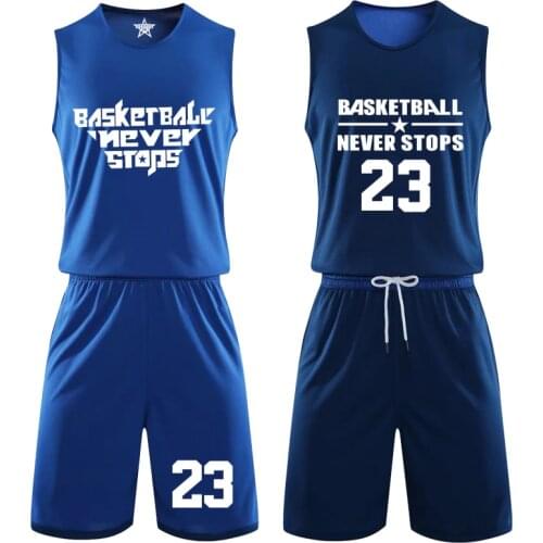 Custom Name + Number Men kids basketball training jersey set Uniforms kits Child Men Double-side Sportswea college tracksuits