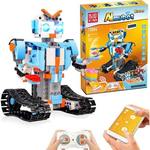 STEM Building Blocks Robot with Remote and APP Controlled Creative Learning Toys Educational Building Kits Gift for Boys Girls