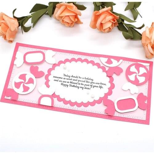 KSCRAFT XOXO Slimline Frames Metal Cutting Dies Stencils for DIY Scrapbooking Decorative Embossing DIY Paper Cards