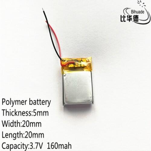 Liter energy battery 3.7V lithium polymer battery 502020 052020 160MAH MP3 MP4 MP5 Bluetooth toys