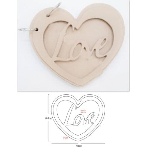 Metal Die mold heart shape love 2020 new cutting dies Scrapbook paper craft knife mould blade punch stencils dies