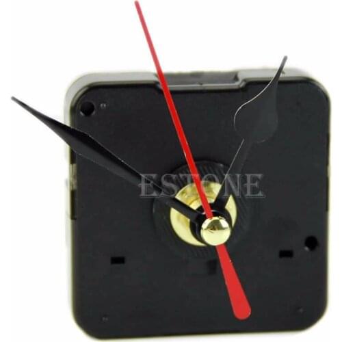 Quartz Wall Clock Movement Mechanism Repair Tool Kit with Black & Red Hands