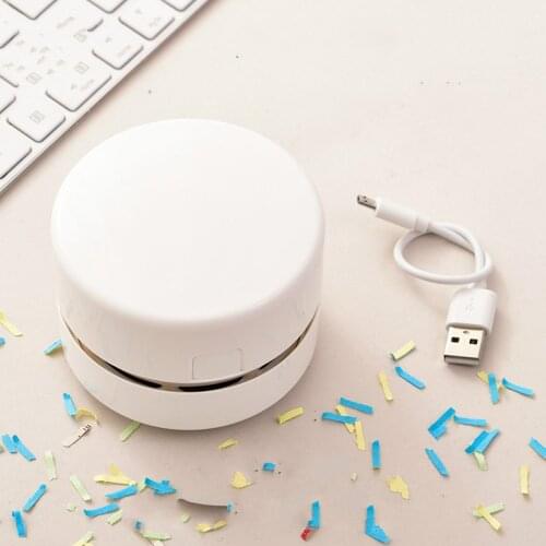 2021 New Desk Set Portable Desktop Cleaner Mini Desk Vacuum Cleaner for School Classroom School Office Supplies