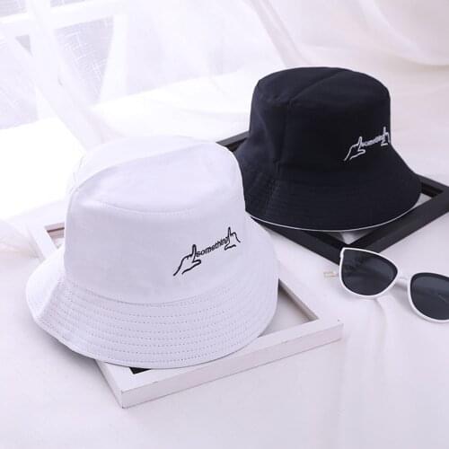 Double Sided Daisies Cow Letter Bucket Hat Men Women Fashion Cute Bob Caps Summer Panama Fold Sun-resistant Fisherman Hat