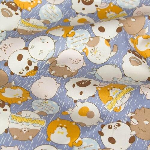 Half-Meter Japanese Oxford Cotton Fabric Patchwork Fabric Mofunimal C