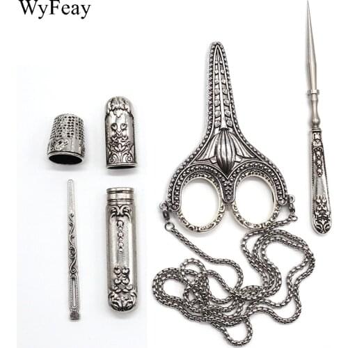 Retro Exquisite Vintage Scissors Arts Handcraft Embroidery Scissor Needlework Sewing Supplies Fabric Cutting Cross Stitch Shears