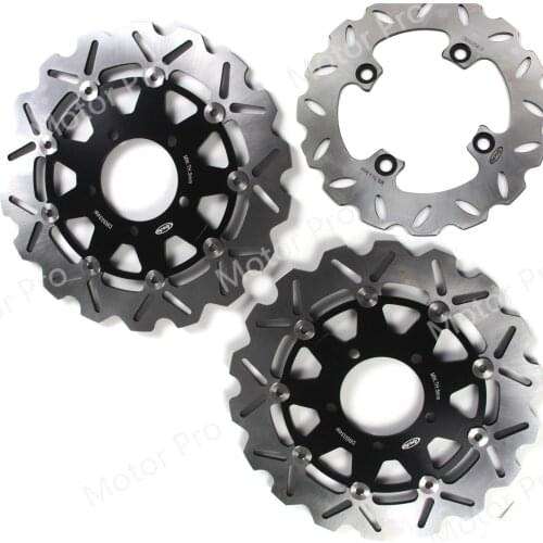 For Kawasaki ZZR 600 1991 1992 Front Rear Brake Disc Disk Rotor Kit Motorcycle Accessories ZZR600 91 92 Ninja ZX12R ZX-12R BLACK