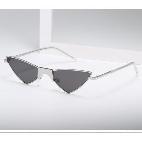 New Style Funny Glasses Triangular Sun Glasses Small Cats Eye Trend Sunglasses trend ladies outdoor personality sunglasses