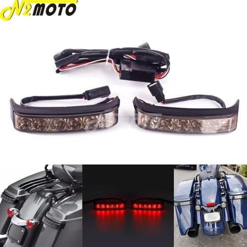 LED Saddlebag Taillight Brake Stop Turn Signals For Harley Touring Road King CVO Road Electra Street Glide Ultra Limited FLHTK
