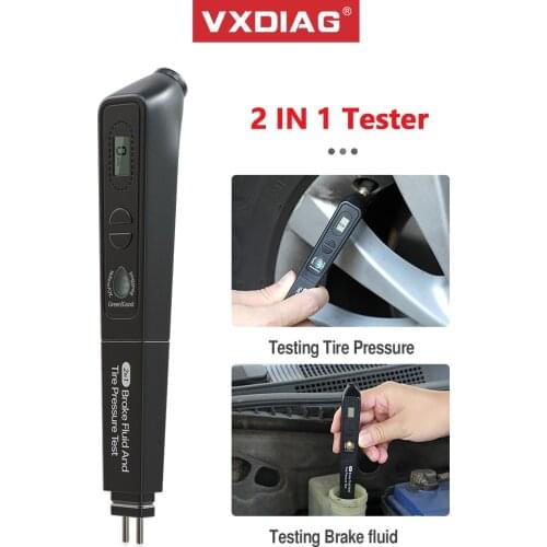 VXDIAG Accurate Oil Quality Brake fluid tester Car Auto Tester Pen 5 Leds Universal brake fluid Liquid diagnostic Testing Tool