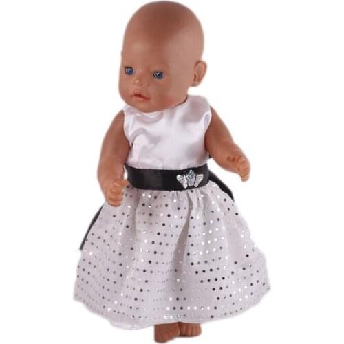 Butterfly belt wafer skirt fit 18inch Doll& 43cm doll clothes accessories