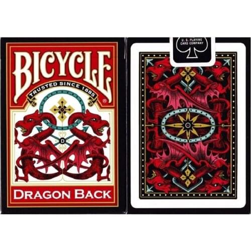 Bicycle 1 Deck Dragon Back Red Standard Poker Playing Cards Magic Cards Poker Magic Tricks