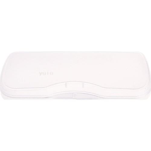 Portable Transparent Shell Case Protector Box For Clip-on Flip-up Len Glasses