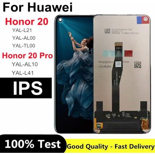 6.26inch For Huawei Honor 20 lcd for honor 20 Pro YAL-L21 YAL-L41 YAL-AL10 LCD Display Touch Screen Digitizer Assembly parts