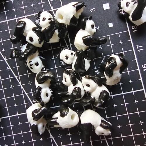 1pcs/lot resin pvc solid baby panda cartoon 16mm fairy garden gnome moss terrarium decor crafts bonsai home DIY A114