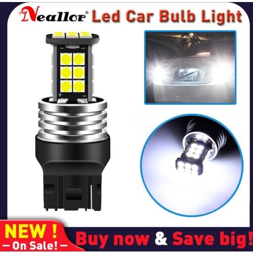 1pcs T20 7440 W21W 7443 W21/5W High Quality Cree Chip LED Car Turn Signal Bulb Tail Brake Lamp Auto Daytime Running Light White