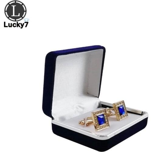 100pcs/lot Cufflinks Storage Box Case Cufflinks Link Display Box Holder Classic Fashion Gift Box Menswear Man Gift Box