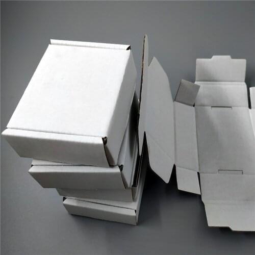 20*13*3cm 50pcs large flat Corrugated Paper Boxes Packaging Gift Box blank white carton boxes for Shipping Package