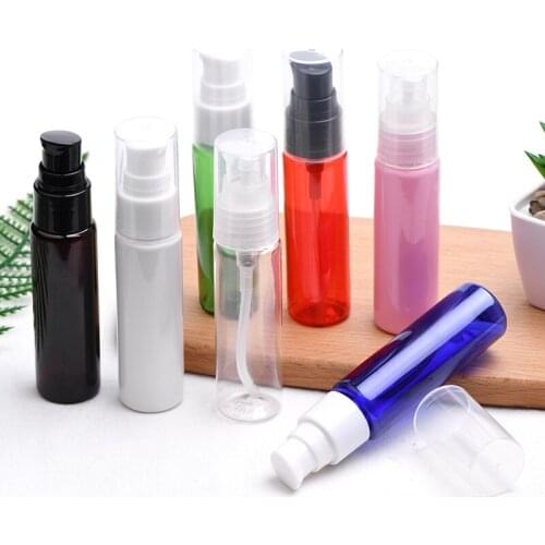 30+2 sets 30ml 1oz Empty Green Clear Lotion Pumps Bottle for Cream Packaging