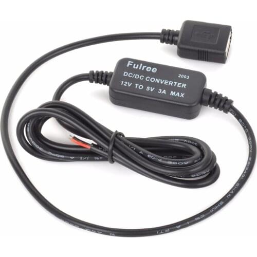 12V to 5V 3A USB 2.0 Vehicle Car Power Converter Car USB Charger